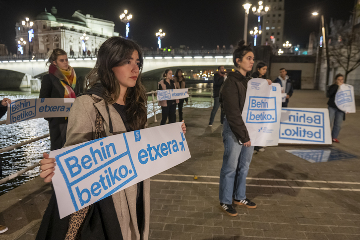 Presoak etxeratzearen alde Bilbon eginiko mobilizazioa.
