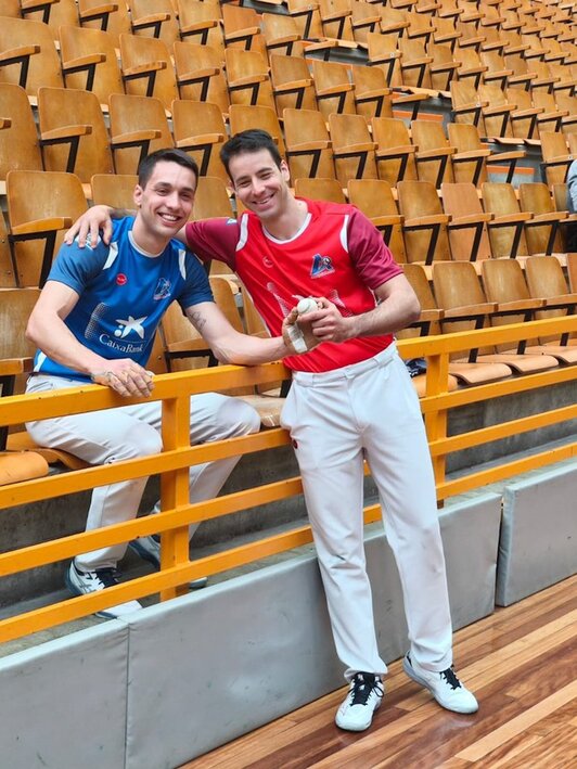 Zabala eta Dario, astearte honetan Gasteizeko Ogeta pilotalekuan.