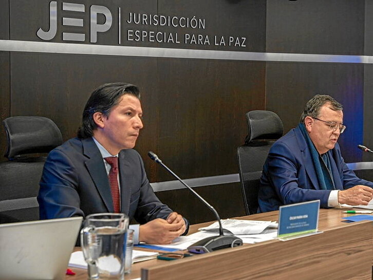 Comparecencia de la Jurisdicción Especial para la Paz.