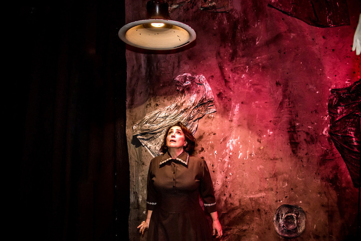 Anael Bazterrica, en una escena de la obra ‘Ainara de Gernika’.