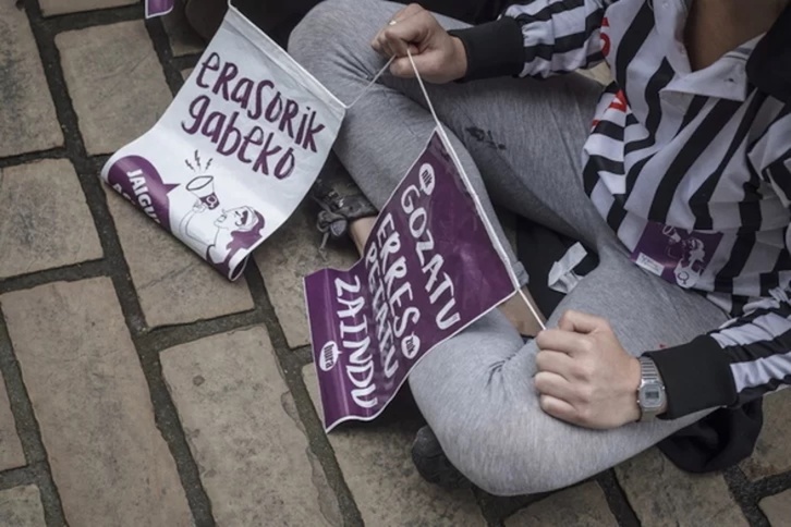 Imagen de archivo de una protesta contra la violencia sexista.