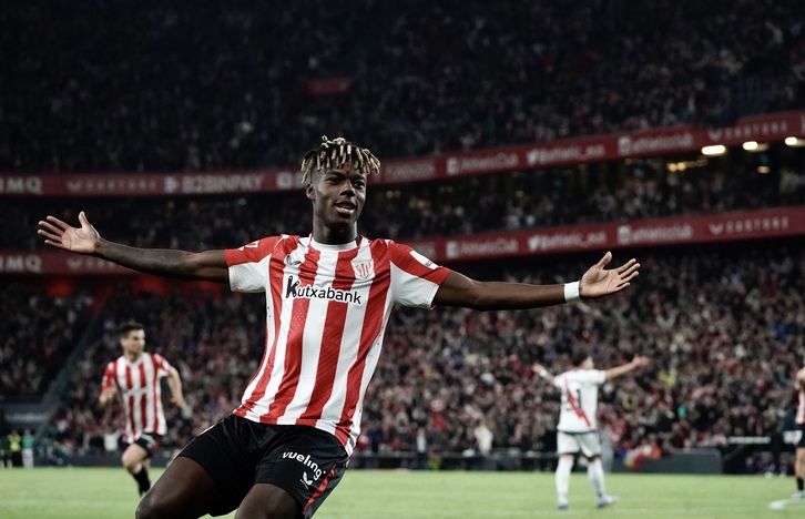 Nico Williams ha marcado un espectacular gol que ha puesto por delante al Athletic.