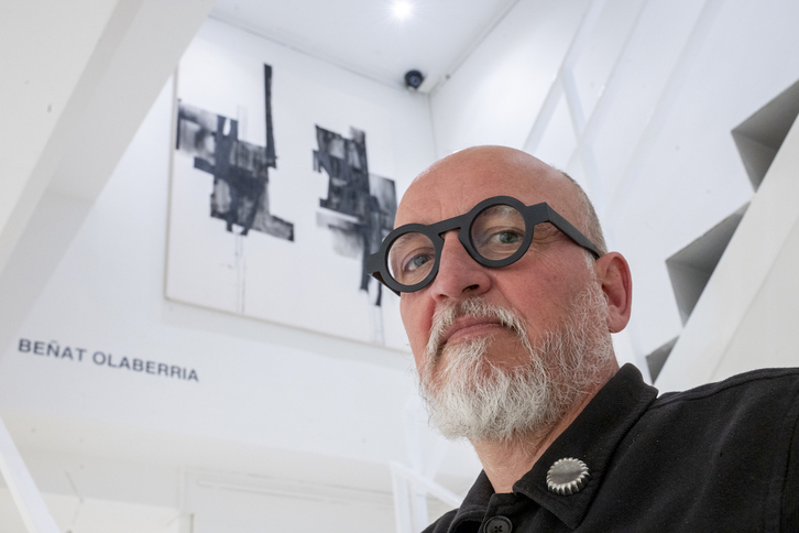 Beñat Olaberria, erakusketan.