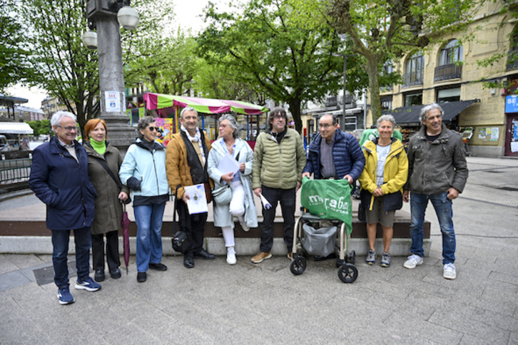 Amara Bai auzo elkartearen prentsa agerraldia.