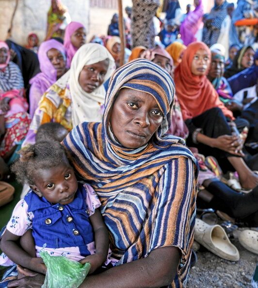 Una jornada de sensibilización de MSF sobre cómo evitar los brotes de cólera en Al-Tadamon, en el estado de Al-Gedaref.