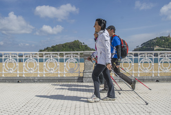 Nordic Walking martxa Donostian zehar.