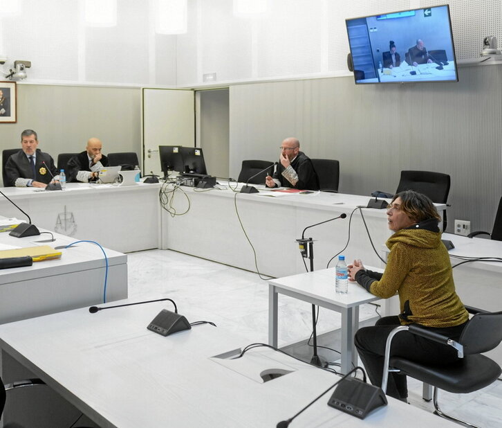 Iratxe Sorzabal, durante el juicio por el atentado de Irun.
