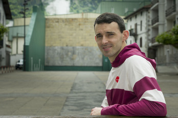 Jokin Altuna, Amezketako pilotalekuan.