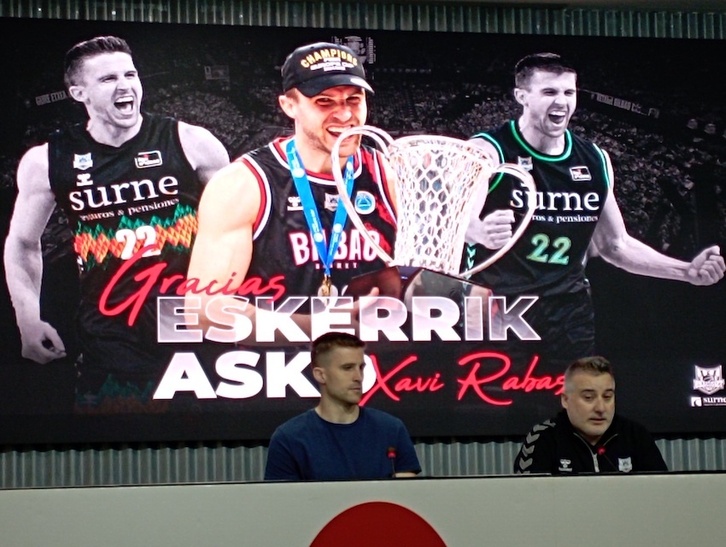 Rueda de prensa de despedida de Xavi Rabaseda.