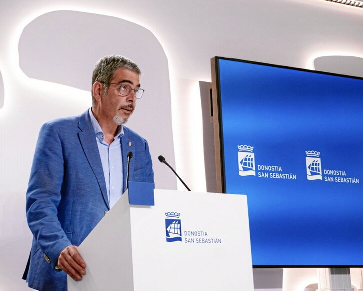 Eneko Goia, en su comparecencia de ayer.