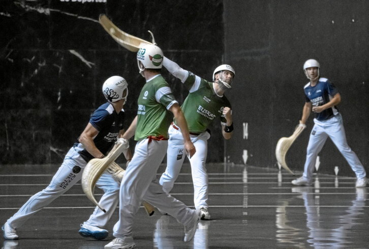 Un momento de la final disputada entre el combinado vasco y el francés.
