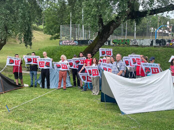 Subflubialaren aurkako kanpaldia, Leioako Artatza Parkean