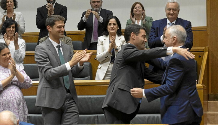 Imanol Pradales cumplió ayer un año desde su investidura como lehendakari.