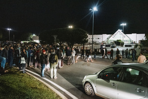 Bloquons tout : blocage du rond-point Leroy Merlin.