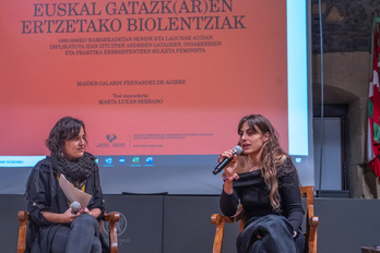 Tesian landu zituen gaien inguruko solasaldia egin zuen Galardik, atzo Oiartzunen.