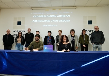 Kontseiluaren agerraldia Bilbon, larunbateko ekitaldirako deia egiteko.