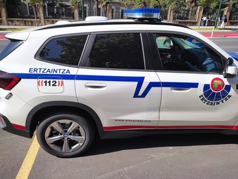 Vehículo de la Ertzaintza.
