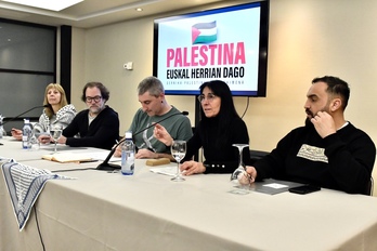 Prentsaurrekoa Bilboko Abando hotelean egin dute kanpainan parte hartuko duten eragileen ordezkariek.