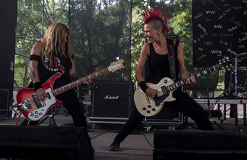 Penadas por la Ley, en concierto.