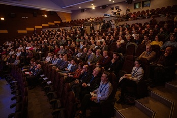 Participantes en la Asamblea General de Eudel en Zumarraga.