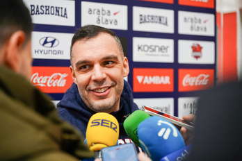 Un sonriente Paolo Galbiati, horas antes de volar a Valencia.