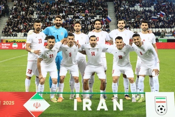 Selección iraní en los partidos previos al Mundial.